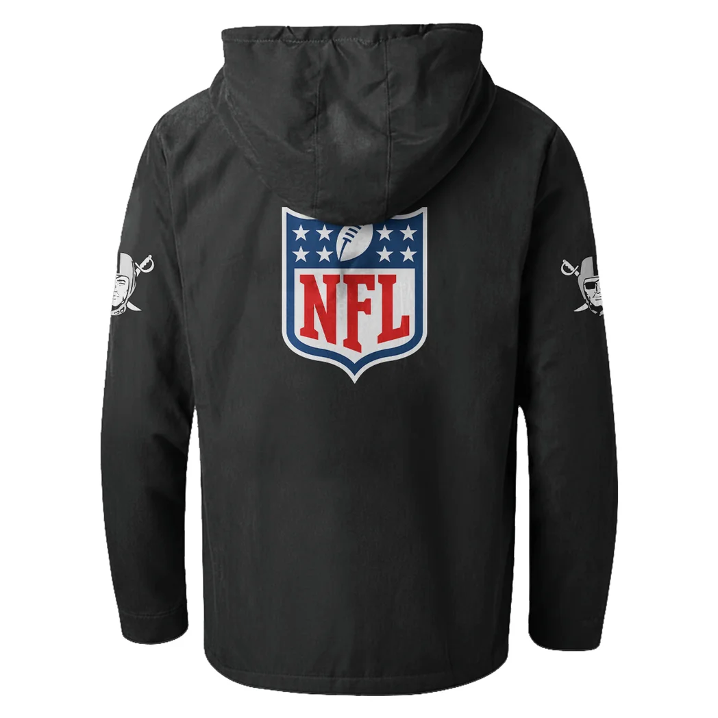 Black Blades Flannel Hoodie, Loyal Supporter Sport Hoodie HVN1461LV - Black - Image 3