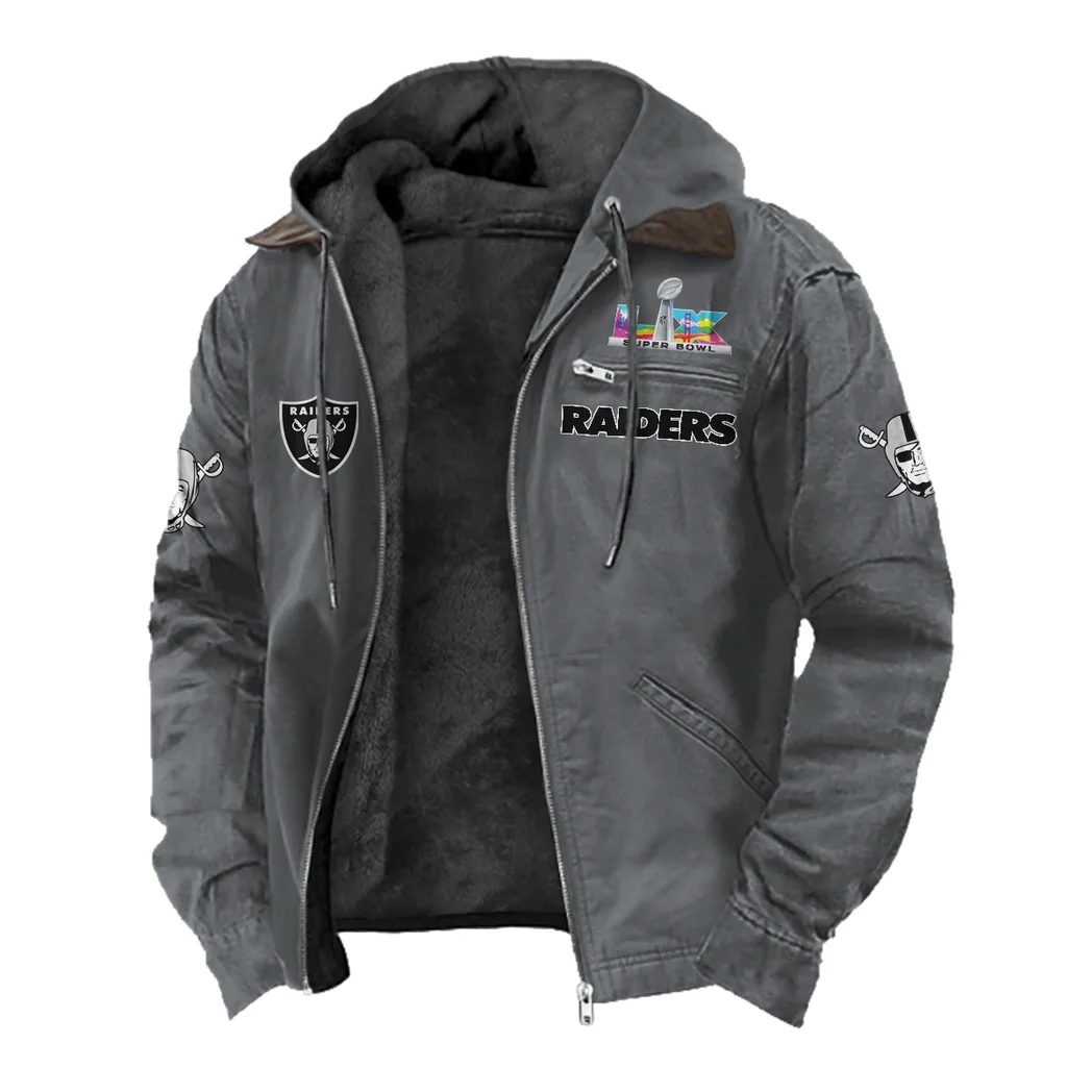Black Blades Flannel Hoodie, Loyal Supporter Sport Hoodie HVN1461LV - Gray - Image 2