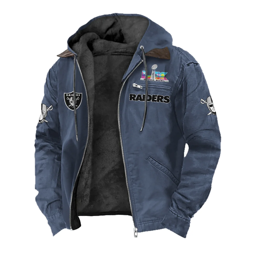 Black Blades Flannel Hoodie, Loyal Supporter Sport Hoodie HVN1461LV - Navy Blue - Image 2