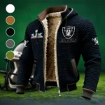 Black Blades Fleece-Lined Hooded Jacket, Deep Winter Insulated Hoody HVN1461LV - Black