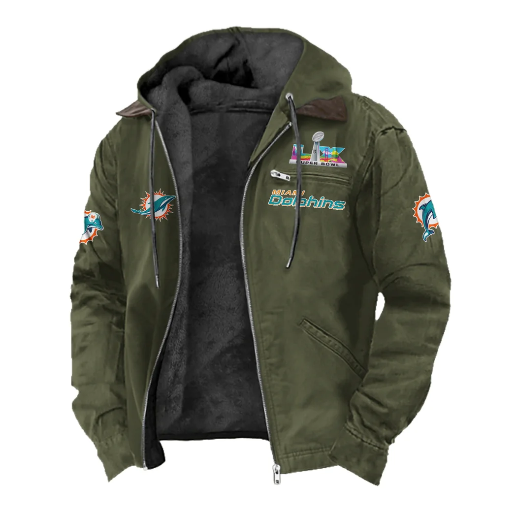 Fan Marine Squad Flannel Hoodie, Fan Pride Hooded Flannel HVN1461MD - Green - Image 2