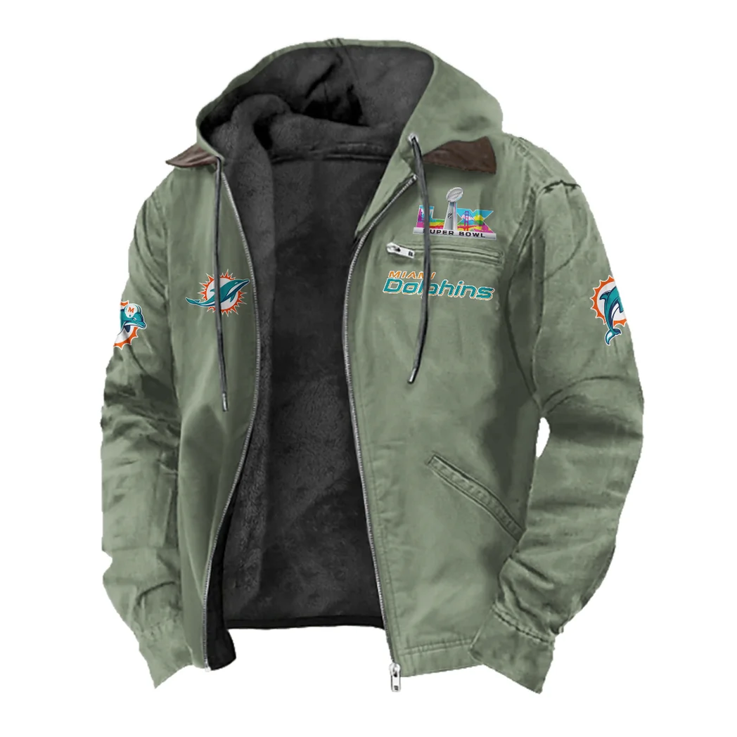 Fan Marine Squad Flannel Hoodie, Fan Pride Hooded Flannel HVN1461MD - Light Green - Image 2