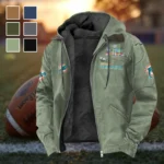 Fan Marine Squad Flannel Hoodie, Fan Pride Hooded Flannel HVN1461MD - Light Green