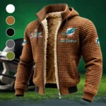 Fan Marine Squad Fleece-Lined Hooded Jacket, Cold-Snap Defense Jacket HVN1461MD - brown