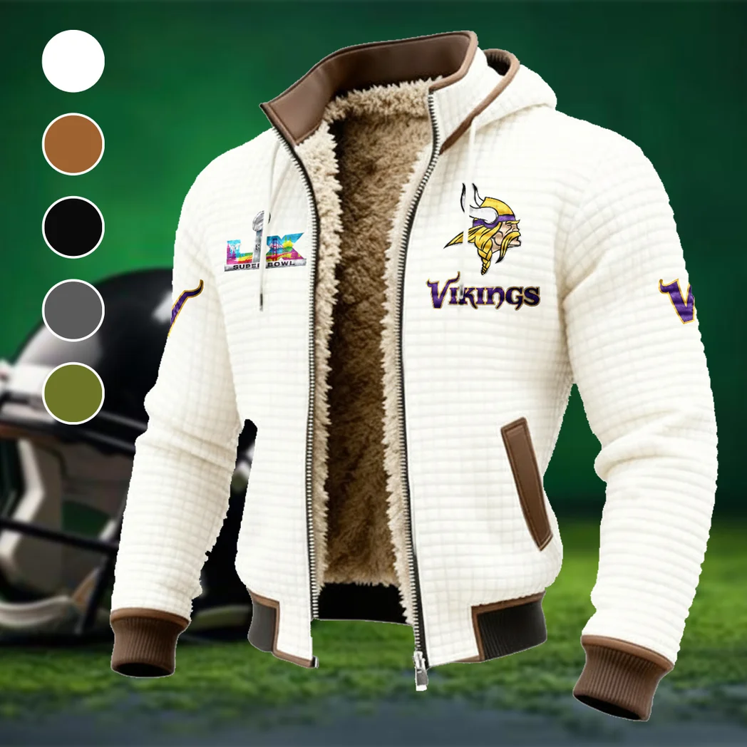Norse Army Fleece-Lined Hooded Jacket, Rugged Terrain Fleece Hoody HVN1461MV - White