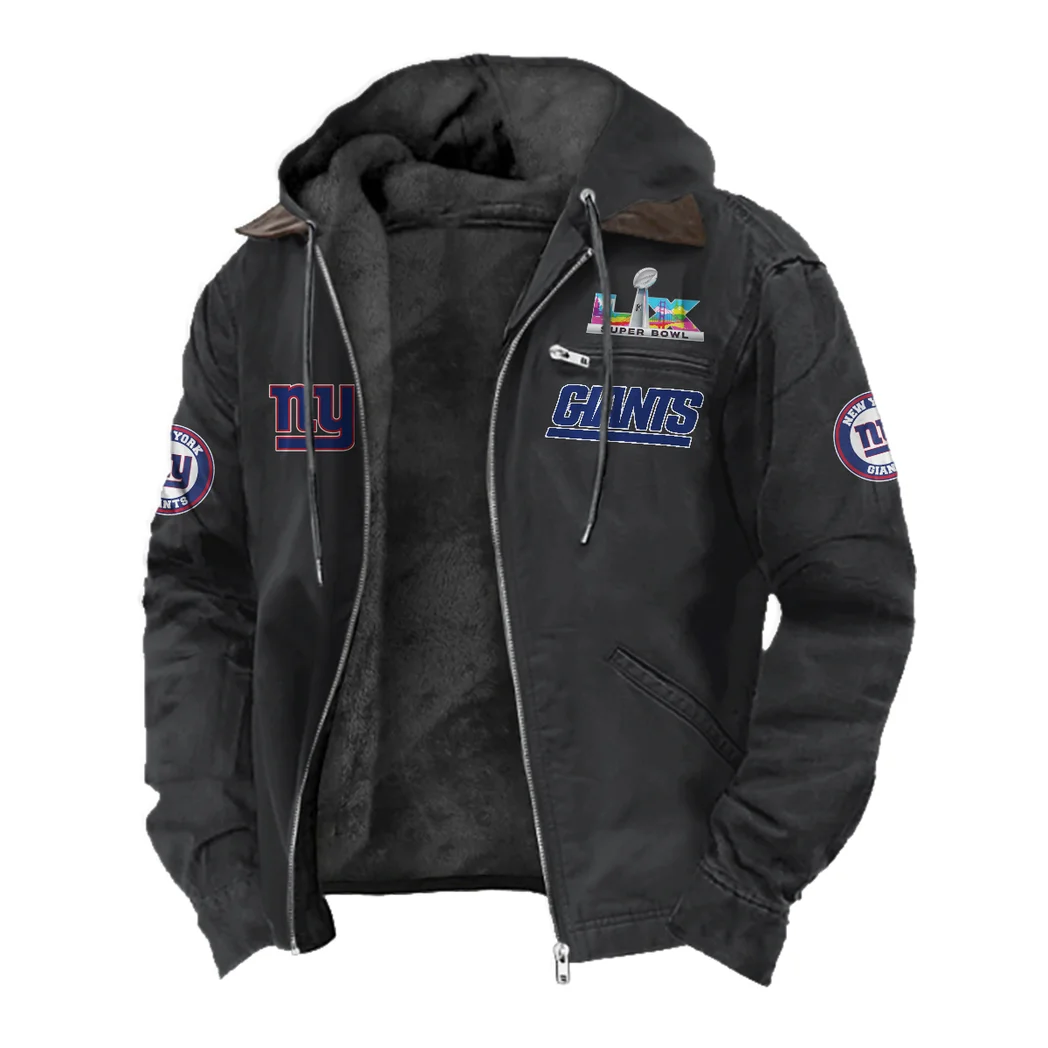 Blue Helm Flannel Hoodie, Everyday Game Fan Hoodie HVN1461NG - Black - Image 2