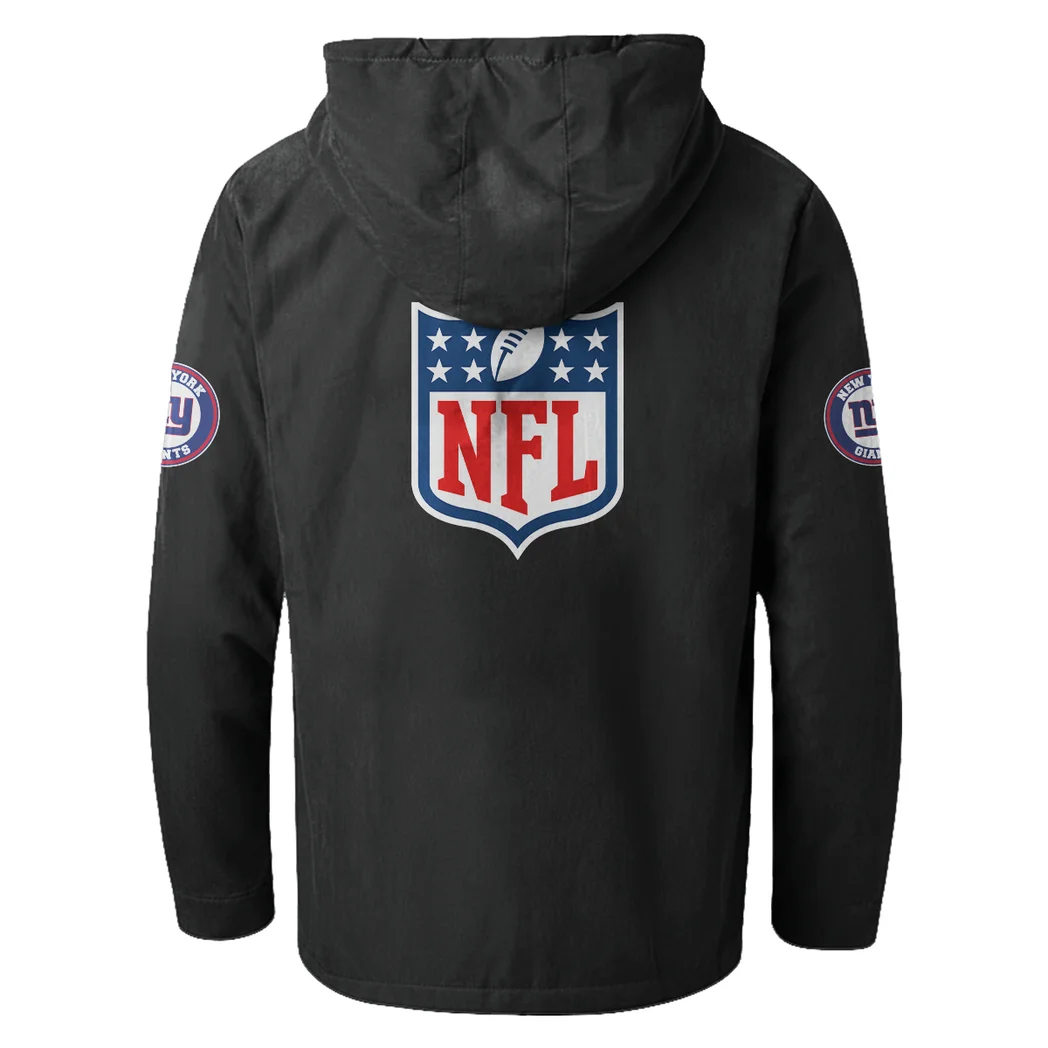Blue Helm Flannel Hoodie, Everyday Game Fan Hoodie HVN1461NG - Black - Image 3