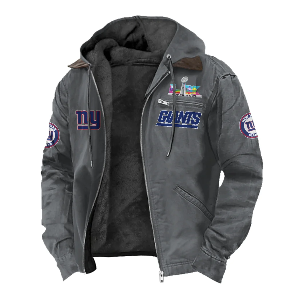 Blue Helm Flannel Hoodie, Everyday Game Fan Hoodie HVN1461NG - Gray - Image 2