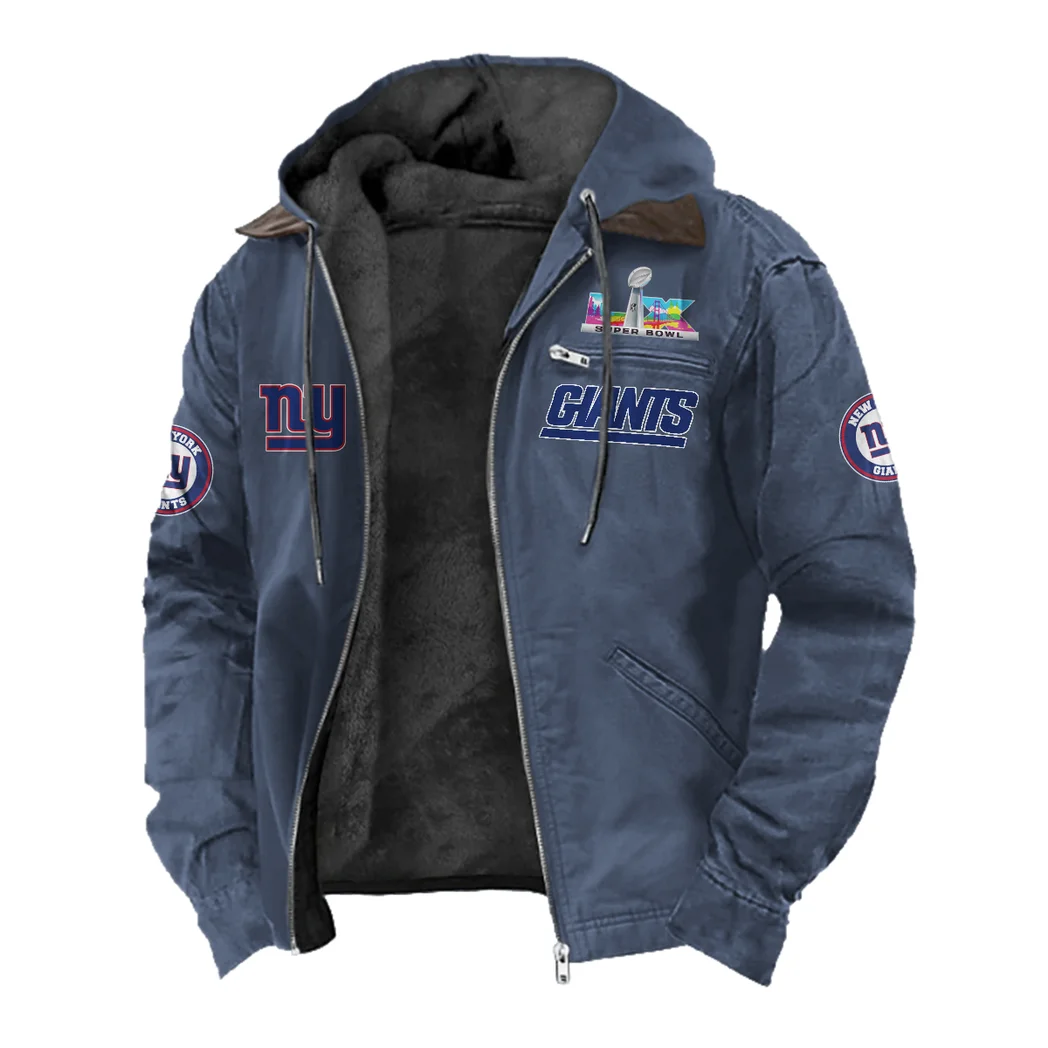 Blue Helm Flannel Hoodie, Everyday Game Fan Hoodie HVN1461NG - Navy Blue - Image 2