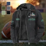 Game Day Squad Flannel Hoodie, Warm Sport Spirit Hoodie HVN1461NJ - Black