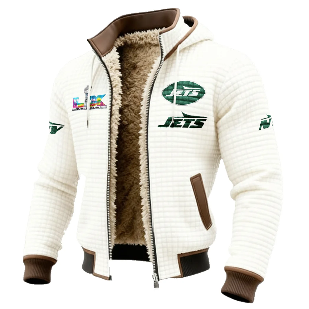 Game Day Squad Fleece-Lined Hooded Jacket, Thermal Core Fleece Jacket HVN1461NJ - White - Image 2