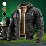 Game Day Squad Fleece-Lined Hooded Jacket, Heavyweight Cozy Sport Shell HVN1461NP - Grey