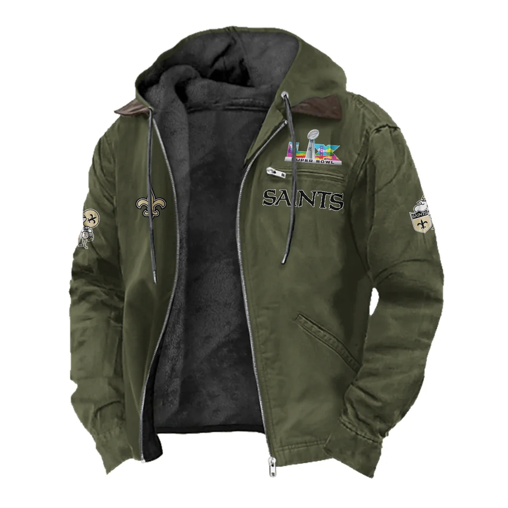 Match Day Squad Flannel Hoodie, Sport Vibe Hooded Flannel HVN1461NS - Green - Image 2