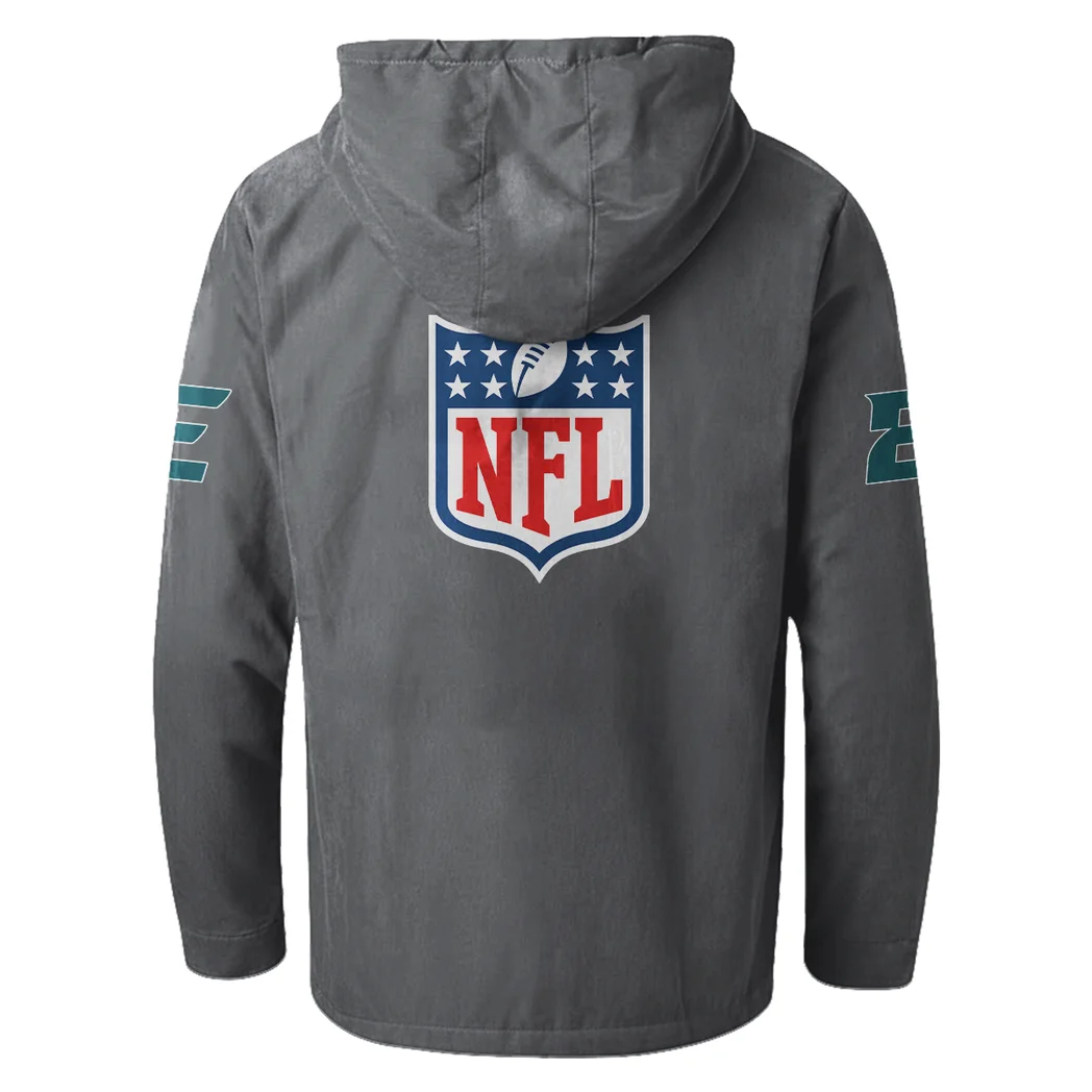 Liberty Fans Flannel Hoodie, Cold Game Day Hoodie HVN1461PE - Gray - Image 3