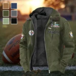 River City Fans Flannel Hoodie, Supporter Spirit Hooded Flannel HVN1461PS - Green