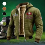 Bay Area Faithful Fleece-Lined Hooded Jacket, Premium Bonded Fleece Jacket HVN1461SF - Green