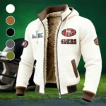 Bay Area Faithful Fleece-Lined Hooded Jacket, Premium Bonded Fleece Jacket HVN1461SF - White