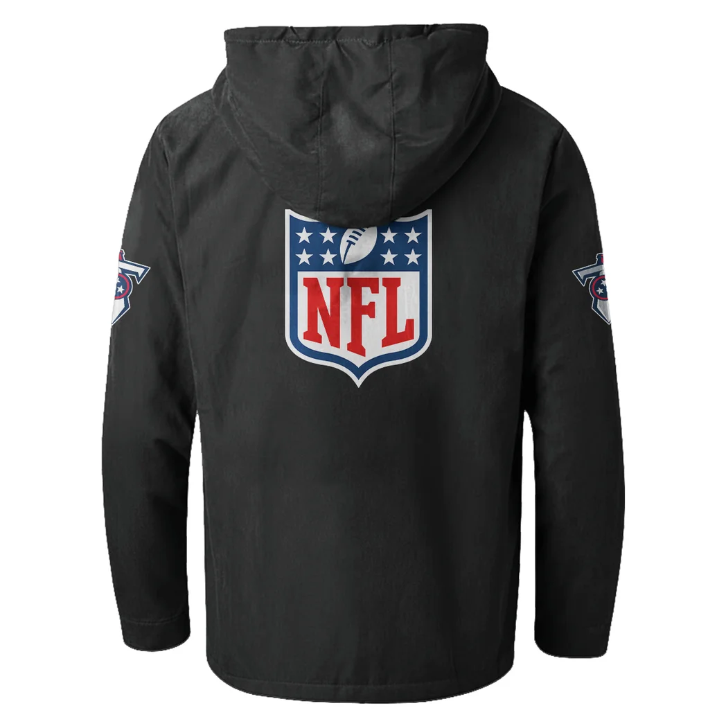 Titan Army Flannel Hoodie, Everyday Game Fan Hoodie HVN1461TT - Black - Image 3