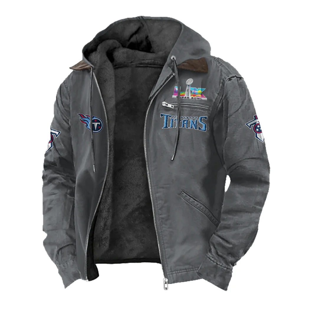 Titan Army Flannel Hoodie, Everyday Game Fan Hoodie HVN1461TT - Gray - Image 2