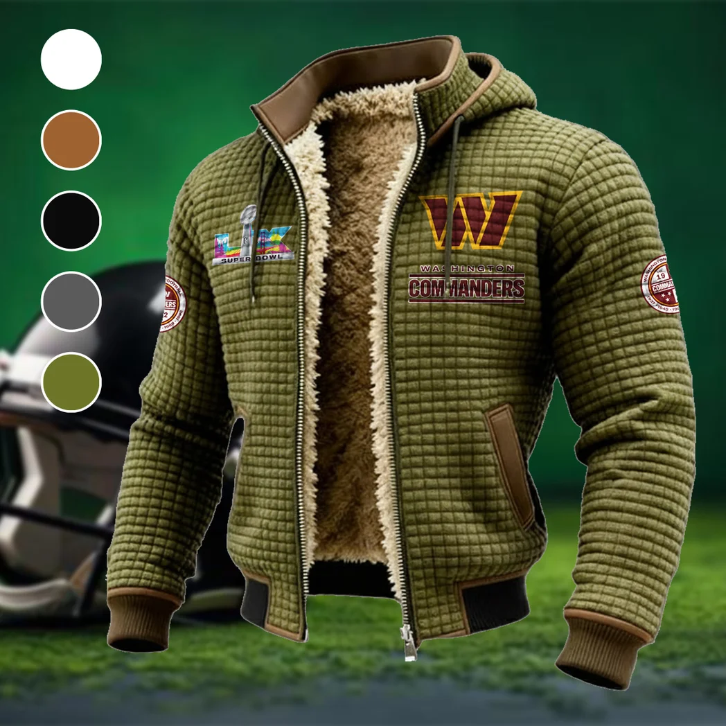 Red Gold Brotherhood Fleece-Lined Hooded Jacket, Modern Athletic Hybrid Parka HVN1461WC - Green