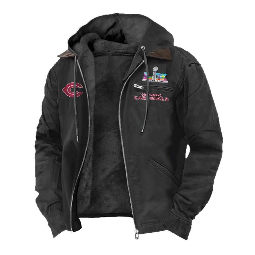 Game Day Fliers Flannel Hoodie, Sport Fan Flannel Hoodie HVN1462AC - Black - Image 2