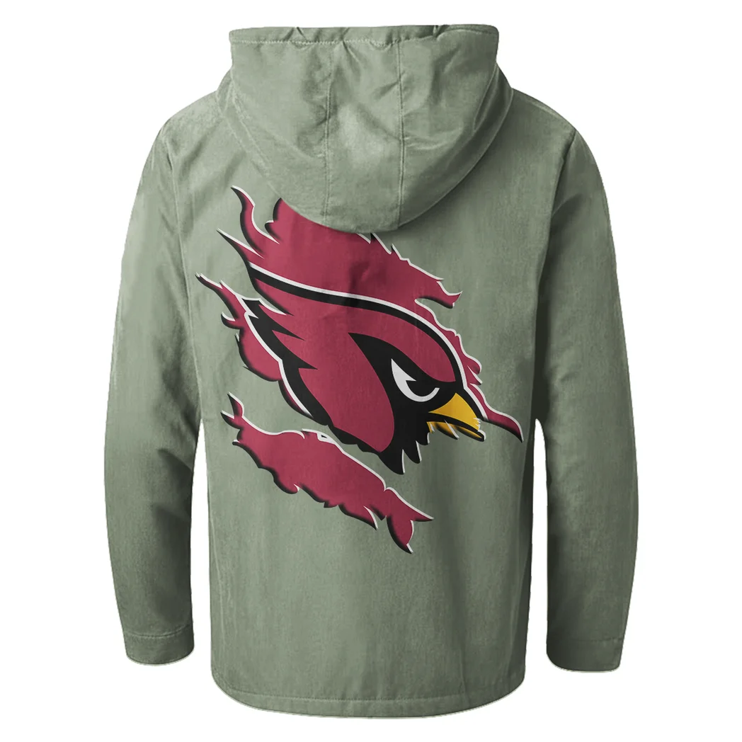 Game Day Fliers Flannel Hoodie, Sport Fan Flannel Hoodie HVN1462AC - Light Green - Image 3