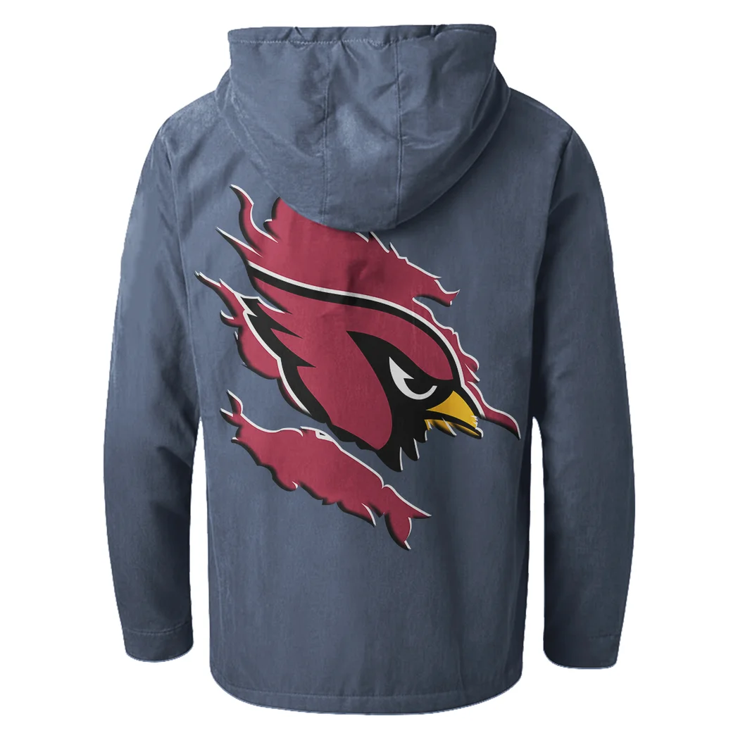 Game Day Fliers Flannel Hoodie, Sport Fan Flannel Hoodie HVN1462AC - Navy Blue - Image 3
