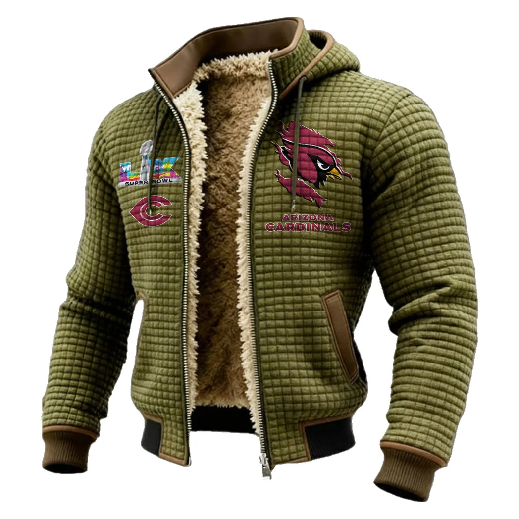 Game Day Fliers Fleece-Lined Hooded Jacket, Endurance Sport Thermal Hoody HVN1462AC - Green - Image 2