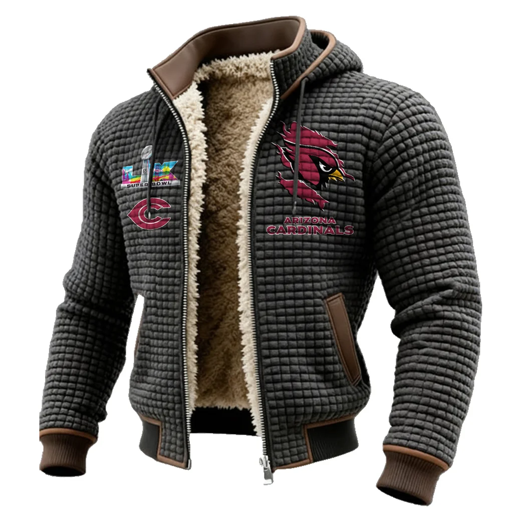 Game Day Fliers Fleece-Lined Hooded Jacket, Endurance Sport Thermal Hoody HVN1462AC - Grey - Image 2