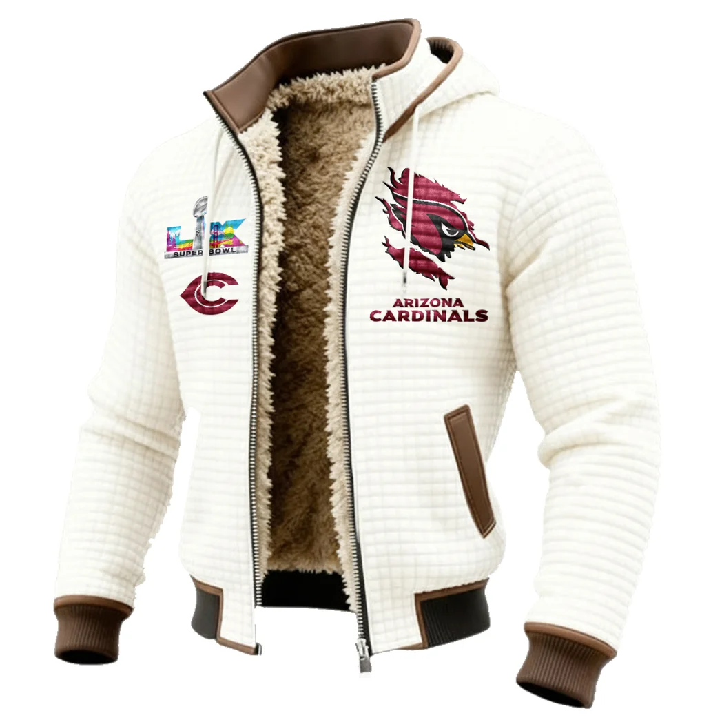 Game Day Fliers Fleece-Lined Hooded Jacket, Endurance Sport Thermal Hoody HVN1462AC - White - Image 2