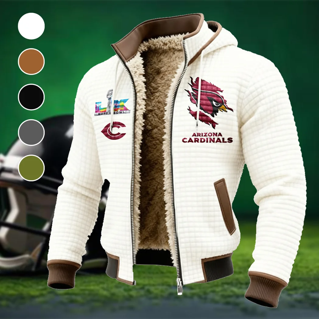 Game Day Fliers Fleece-Lined Hooded Jacket, Endurance Sport Thermal Hoody HVN1462AC - White