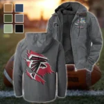 Match Day Flyers Flannel Hoodie, Game Day Hooded Flannel HVN1462AF - Gray