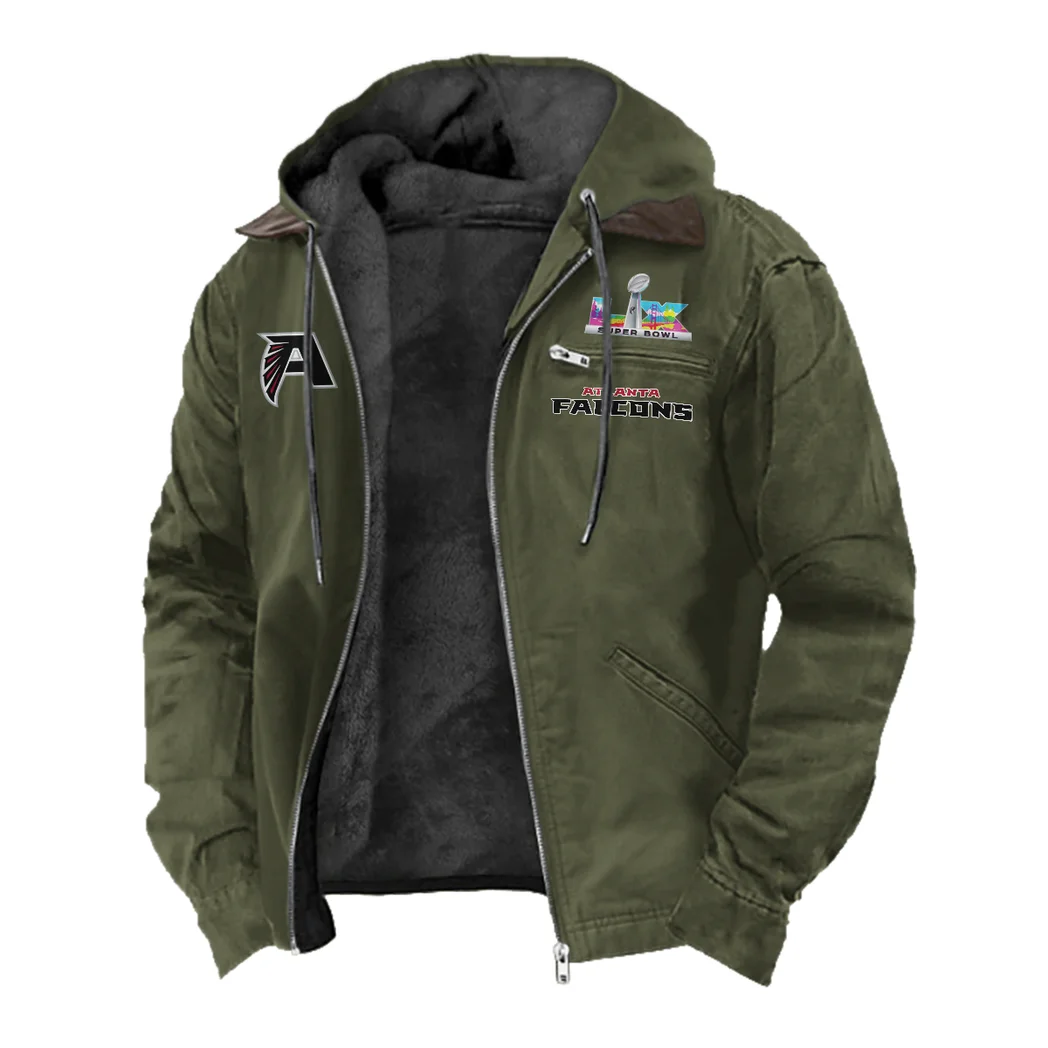 Match Day Flyers Flannel Hoodie, Game Day Hooded Flannel HVN1462AF - Green - Image 2