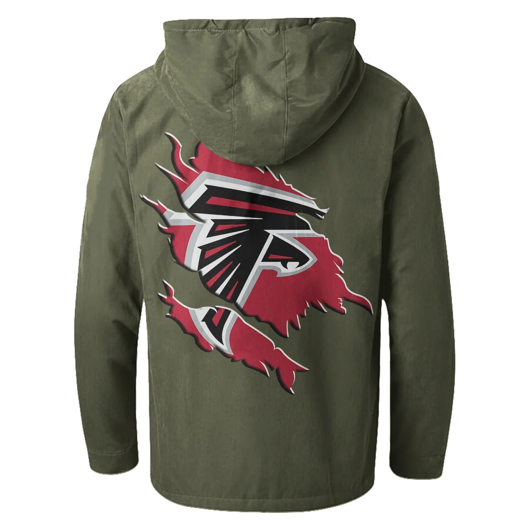 Match Day Flyers Flannel Hoodie, Game Day Hooded Flannel HVN1462AF - Green - Image 3