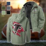 Match Day Flyers Flannel Hoodie, Game Day Hooded Flannel HVN1462AF - Light Green
