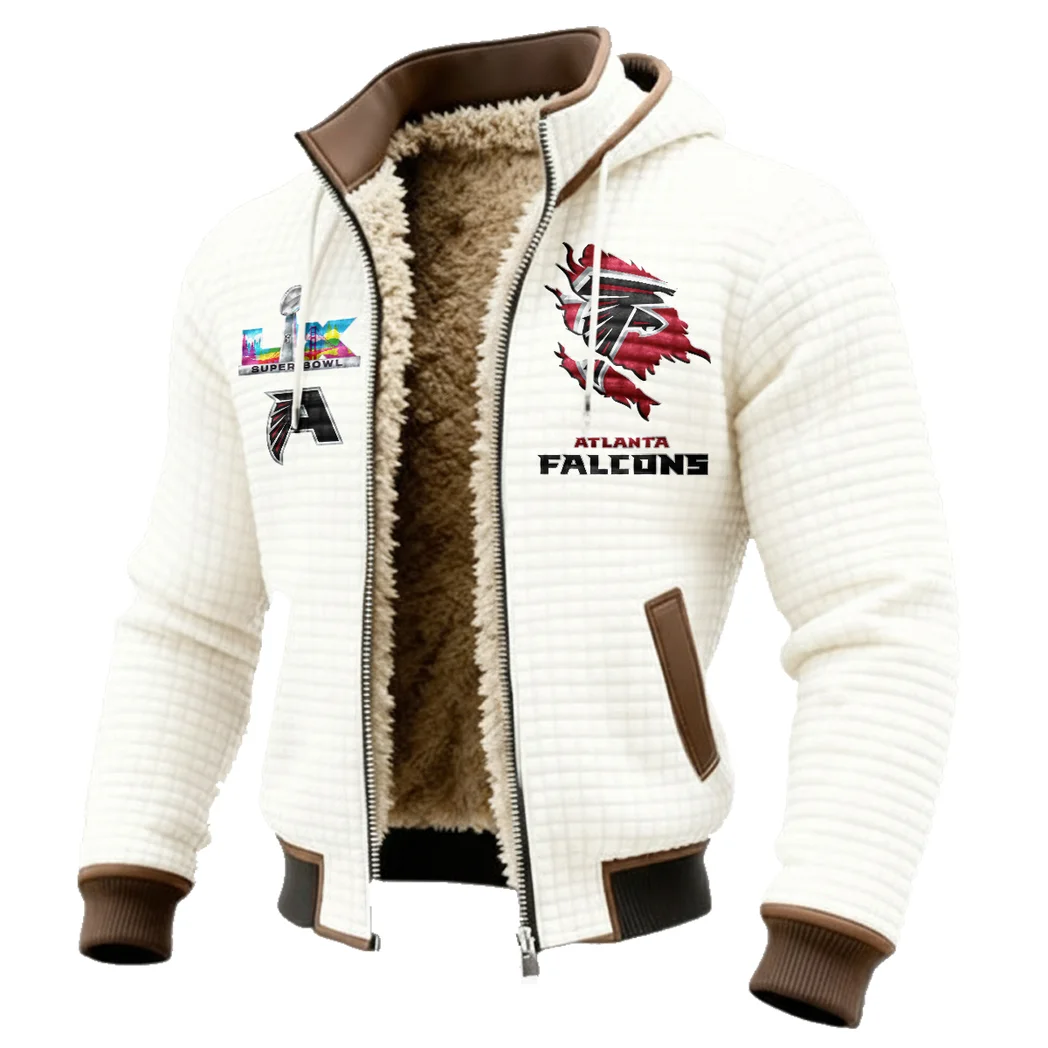 Match Day Flyers Fleece-Lined Hooded Jacket, Dynamic Training Hooded Shell HVN1462AF - White - Image 2