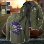 Charm City Squad Flannel Hoodie, Stadium Ready Flannel Hoodie HVN1462BR - Green