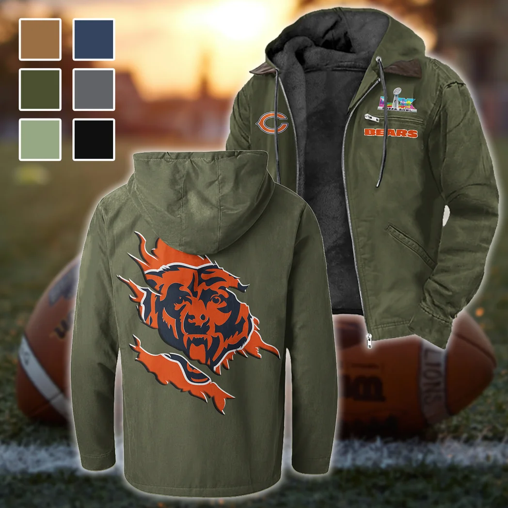 Game Day Paws Flannel Hoodie, Casual Sport Hooded Flannel HVN1462CB - Green
