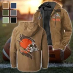 Dawg Pack Flannel Hoodie, Everyday Supporter Hooded Flannel HVN1462CL - Camel