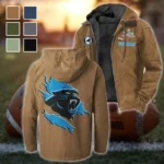 Victory Paws Flannel Hoodie, Team Spirit Flannel Hoodie HVN1462CP - Camel