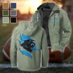 Victory Paws Flannel Hoodie, Team Spirit Flannel Hoodie HVN1462CP - Light Green
