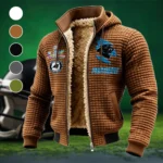Victory Paws Fleece-Lined Hooded Jacket, Cross-Training Winter Layer HVN1462CP - brown