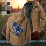 Blue Pride Flannel Hoodie, Warm Fan Flannel Hoodie HVN1462DC - Camel