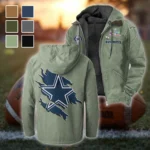 Blue Pride Flannel Hoodie, Warm Fan Flannel Hoodie HVN1462DC - Light Green