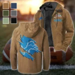 Blue Pride Flannel Hoodie, Cold Game Day Hoodie HVN1462DL - Camel