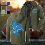 Blue Pride Flannel Hoodie, Cold Game Day Hoodie HVN1462DL - Green