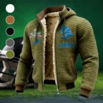 Blue Pride Fleece-Lined Hooded Jacket, Elite Athlete Winter Jacket HVN1462DL - Green