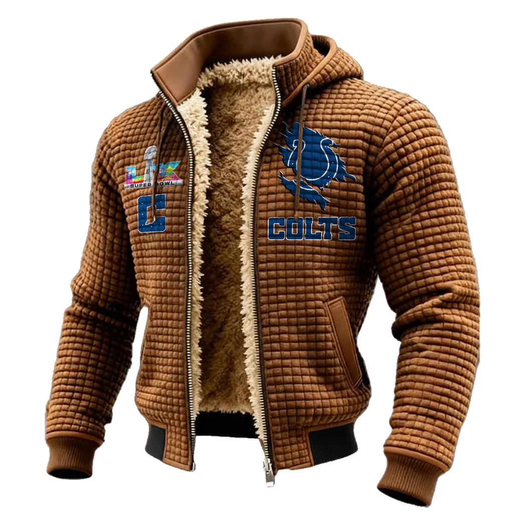 Blue Hooves Fleece-Lined Hooded Jacket, Storm-Ready Fleece-Lined Coat HVN1462IC - brown - Image 2