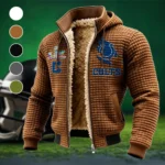 Blue Hooves Fleece-Lined Hooded Jacket, Storm-Ready Fleece-Lined Coat HVN1462IC - brown