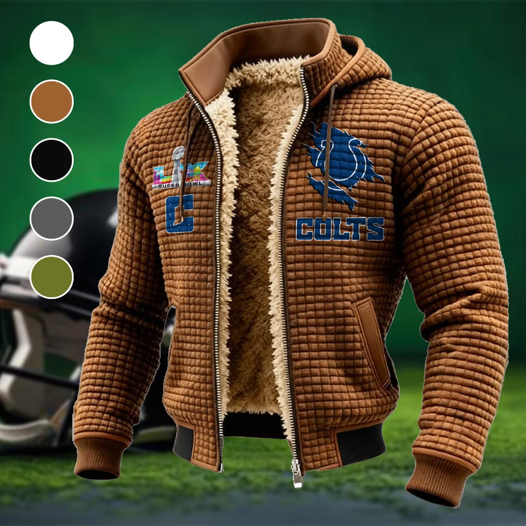 Blue Hooves Fleece-Lined Hooded Jacket, Storm-Ready Fleece-Lined Coat HVN1462IC - brown